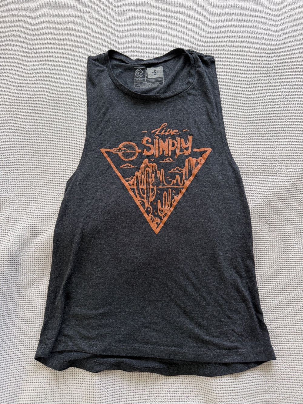Women's Black Graphic Tank Top